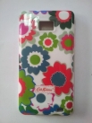 Силиконов гръб с цветя за Samsung i9100 Galaxy S2